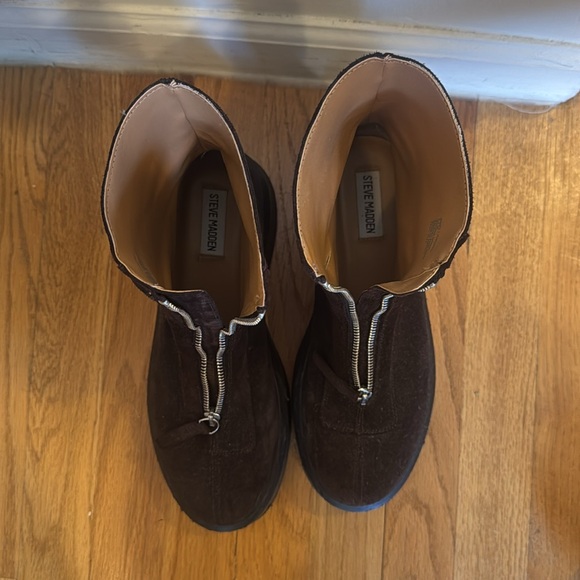 Women’s Brown Suede Boots - Picture 2 of 5